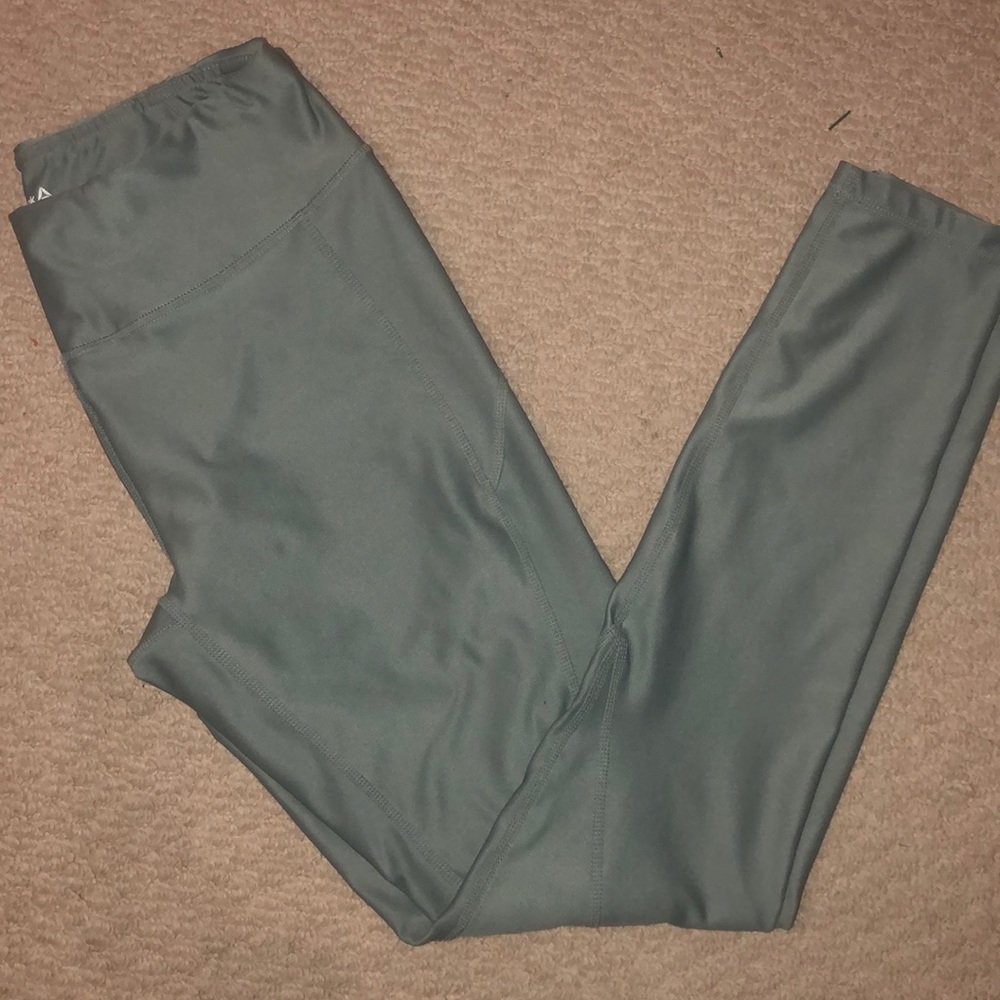 reebok green leggings